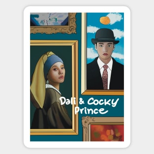 Dali and the cocky prince- Kdrama pop artwork Sticker